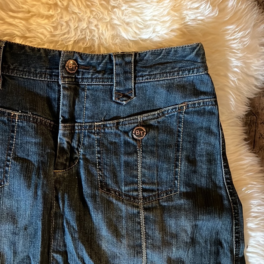 Bob Timberlake Cabelas outdoors denim pleat detail skirt sz S
Knee length